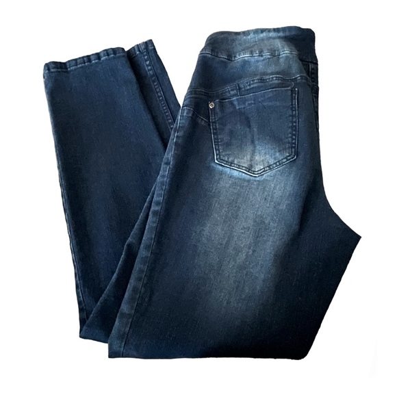 Peck & Peck Curve Perfect Pull-on Stretch Denim Jeans Perfect Condition NWOT - Picture 11 of 12